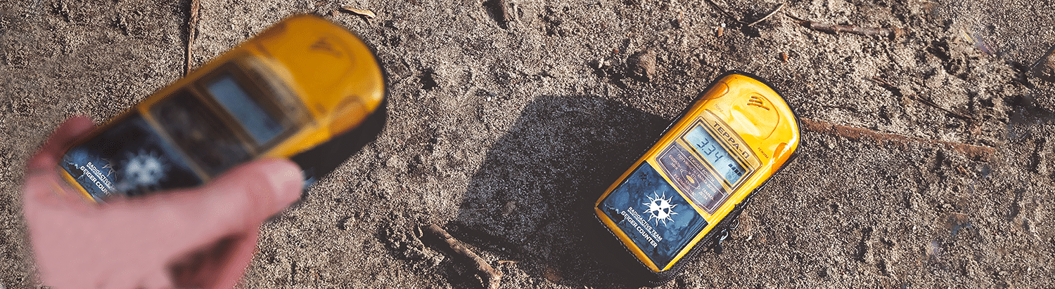 image of radioactive geiger counter