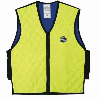 image of Chill-Its Vest in Lime with black trim